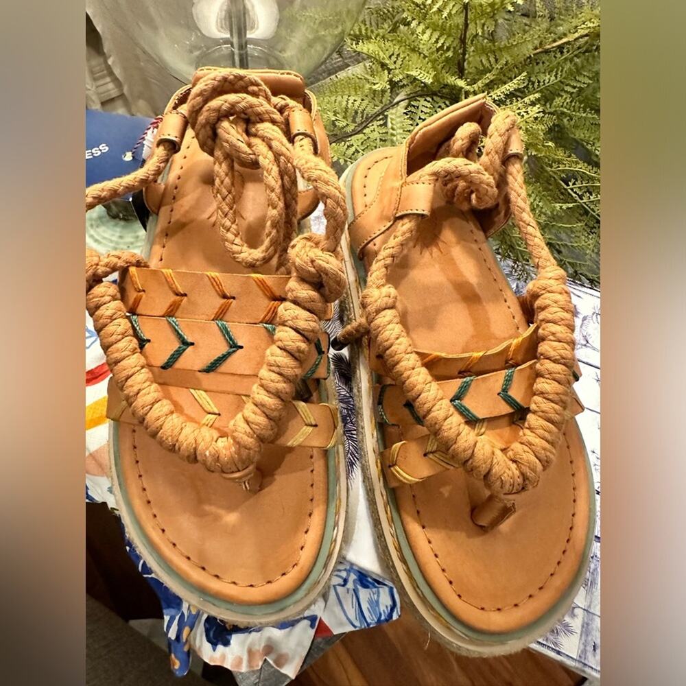 Farm Rio Sand Rope Tie Sandals - Picture 4 of 15